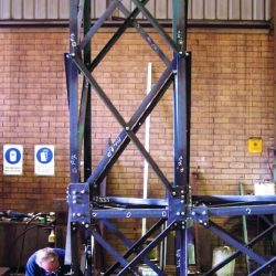 FJ Hawney steel frame erection